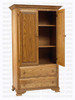 Oak Country Lane Armoire Plain Top 24''D x 36''W x 74''H