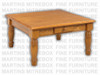 Oak Country Lane Coffee Table With 2 Drawers   36''D x 36''W x 19''H