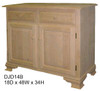 Oak Country Lane Sideboard 18''D x 48''W x 39''H