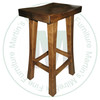 Maple Rectangle 24'' Barstool Has Wood Seat