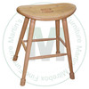 Maple Saddle 24'' Barstool Has Wood Seat
