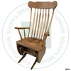 Maple Boston Rocker Glider Has Wooden Seat