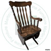 Maple Grandpa Glider Rocker Has Wood Seat