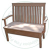 Pine Athena Love Seat Has Wood Seat