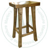 Oak Rectangle 30'' Barstool Has Wood Seat
