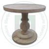 Pine Arta Round End Table 24''D x 24''W x 22''H
