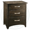 Maple Bancroft Power Management Night Stand 19''D x 25''W x 29.5''H With 3 Drawers