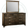 Maple Bancroft Dresser 19''D x 65''W x 36''H With 9 Drawers