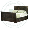 Maple Bancroft 4 Drawer King Storage Bed With 32'' Footboard