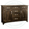 Maple Bancroft Sideboard 19''D x 59''W x 39.5''H With 2 Wood Doors And 6 Drawers