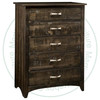 Oak Bancroft Chest Of Drawers 19''D x 35''W x 51''H With 5 Drawers