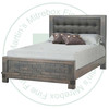Maple Barrelworks Single Bed with Low Footboard and Fabric Headboard Panel