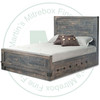 Maple Barrelworks Double 4 Drawer Storage Bed with Low Footboard