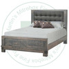 Maple Barrelworks Queen Bed with Low Footboard and Fabric Headboard Panel