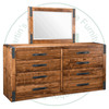 Oak Union Station Long High Dresser 18.5'' Deep x 72.5'' Wide x 32.5'' High