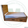 Oak Union Station 2 Drawer Single Platform Bed. 57'' Headboard 22'' Footboard