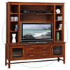 Maple Brooklyn HDTV Entertainment Cabinet With Hutch 19.5'' Deep x 73'' Wide x 77'' High