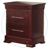 Maple Kensington Power Option Nightstand With 3 Drawers