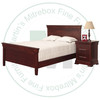 Oak Kensington Queen Bed With High Footboard