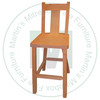 Oak Rustic Wide Slat No Swivel 30'' Barstool Has Wood Seat