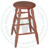 Oak Heavy 26'' Bar Stool With Swivel