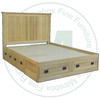 Oak Mission Panel 6 Drawer King Condo Bed