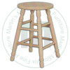 Oak Bar Stool With Turned Legs