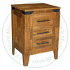 Maple Kenora Nightstand 17''D x 30''W x 32''H With 3 Drawers