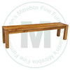 Maple Backwoods Leg Bench 14''D x 60''W x 18''H