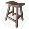 Maple Yukon 30'' Saddle Stool 12''D x 18''W x 30''H