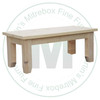 Pine Dakota Coffee Table 22''D x 46''W x 24''H With 3.5'' Legs