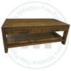 Pine Backwoods 2 Drawer Coffee Table. Backwoods Coffee Table Dimensions 24'' Deep x 48'' Wide x 18'' High. Coffee Table Has 1 3/8'' Thick Top. ( Texture : Millsawn. Hardware : 203 Pulls. )
