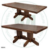 Pine Yukon Solid Top Double Pedestal Table 48'' Deep x 96'' Wide x 30'' High With 2 - 16'' End Leaves