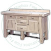 Pine Yukon Turnbuckle Sideboard 22''D x 70''W x 40''H With 2 Doors And 5 Drawers