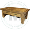 Pine Yukon Turnbuckle 2 Drawer Coffee Table