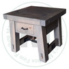 Pine Yukon Turnbuckle End Table 24''D x 24''W x 22''H With 1 Drawer