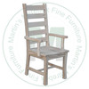 Oak Royal Ladderback Arm Chair 18'' Deep x 43'' High x 19'' Wide