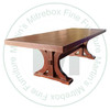 Oak Renoa Solid Top Double Pedestal Table 36'' Deep x 60'' Wide x 30'' High