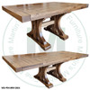 Oak Renoa Solid Top Double Pedestal Table 36'' Deep x 96'' Wide x 30'' High With 2 - 16'' End Leaves