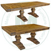 Oak Century Solid Top Double Pedestal Table 36'' Deep x 72'' Wide x 30'' High With 2 - 16'' End Leaves