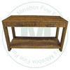 Oak Backwoods 2 Drawer Sofa Table. Backwoods Sofa Table Dimensions 18'' Deep x 48'' Wide x 30'' High. Sofa Table Has 1 3/8'' Thick Top. ( Texture : Millsawn. Hardware : 203 Pulls. )
