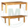 Oak Backwoods Solid Top Harvest Table 48'' Deep x 108'' Wide x 30'' High With 2 - 18'' Leaves