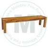 Oak Backwoods Leg Bench 14''D x 60''W x 18''H