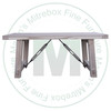Oak Yukon Turnbuckle Solid Top Harvest Table 42''D x 108''W x 30''H