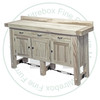 Oak Yukon Turnbuckle Sideboard 22''D x 70''W x 40''H With 3 Doors And 3 Drawers