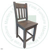 Maple Yukon 30'' Slatback Bar Chair 12''D x 18''W x 30''H