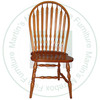 Maple Windsor Fancy 8 Arrow Side Chair Has Wood Seat