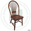 Maple Windsor Wheat Side Chair Has Wood Seat