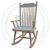 Maple Farmhouse Rocking Chair Has Wood Seat