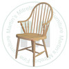 Oak Plainwood Arm Chair Has Wood Seat